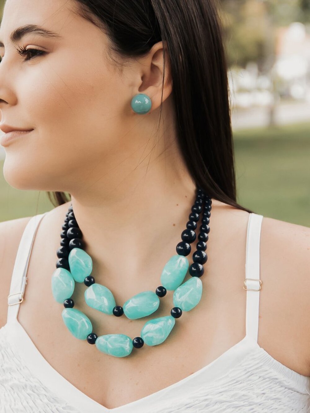 Turquoise Statement Necklace Set | Bold Chic Boutique Jewelry